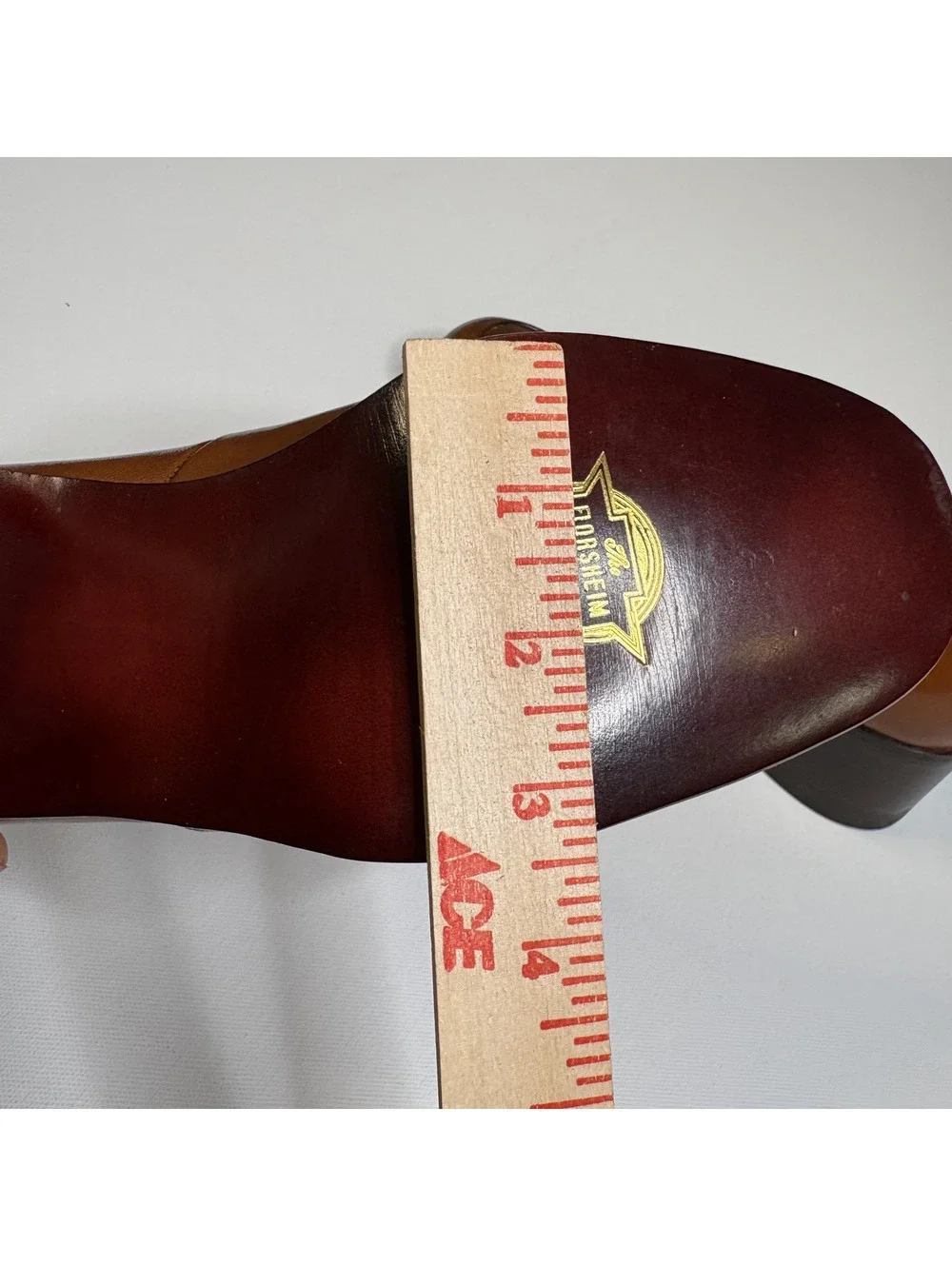 Vintage 1960s Florsheim Brown Apron Toe Slip-On Shoes
